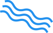 three parallel wavy blue lines